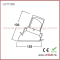 Empotrable instalado 12W regulable COB LED empotrado en el techo LC7718d